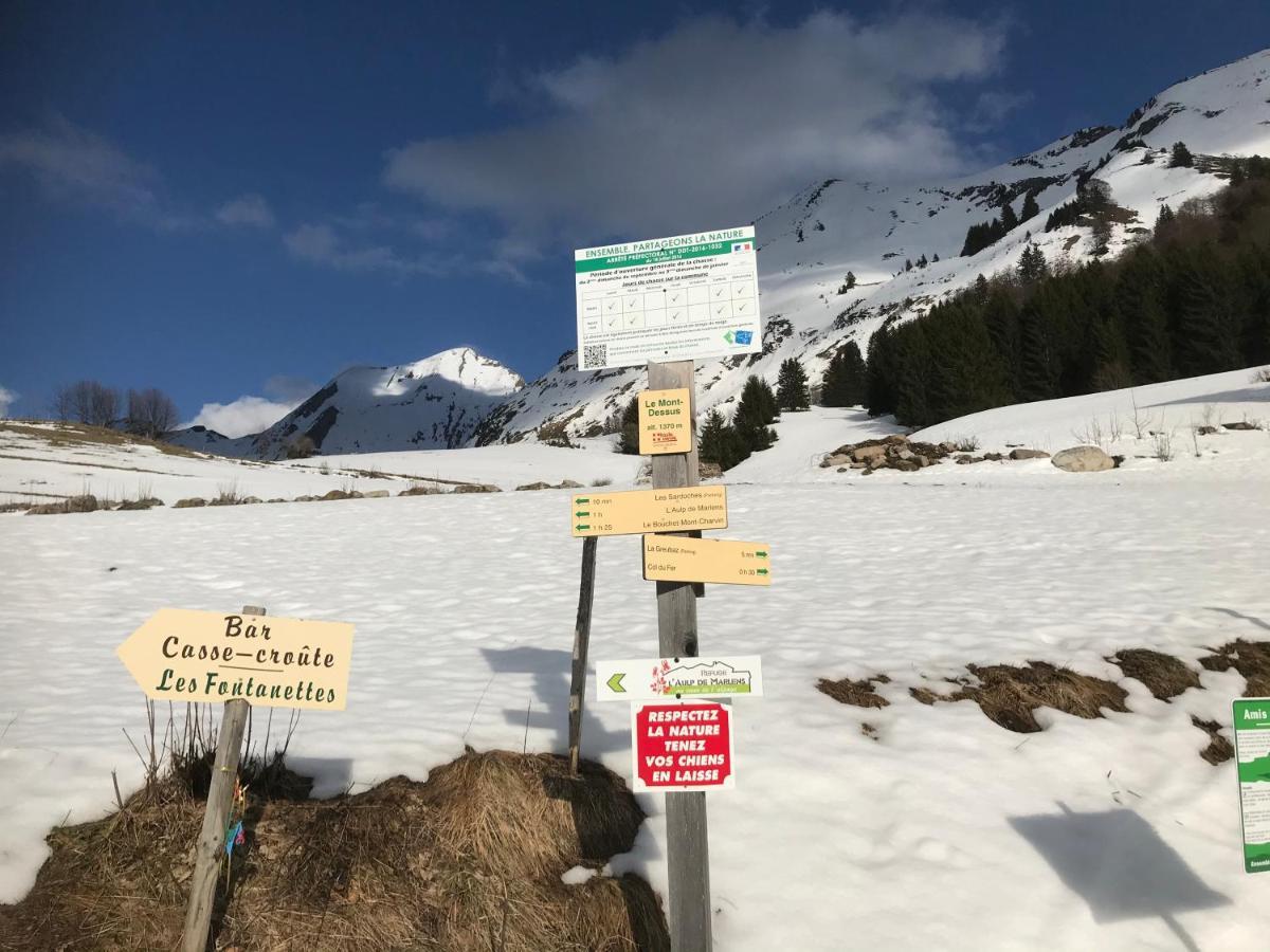 Le Blanc Nordique Le Bouchet-Mont Charvin Exterior foto